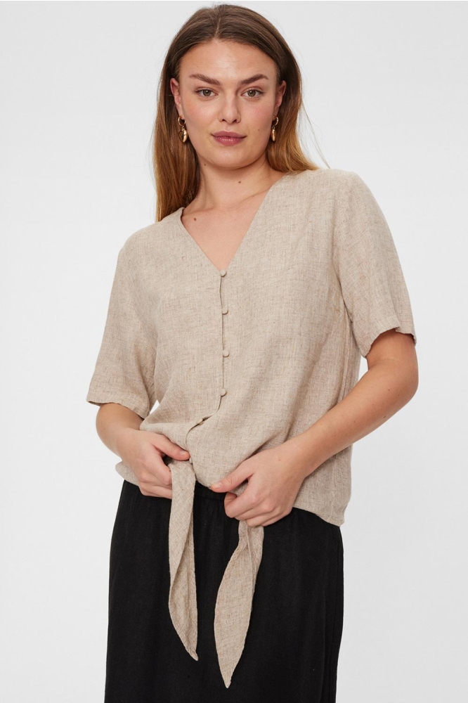 FQLAVA BLOUSE 204238 SAND MELANGE